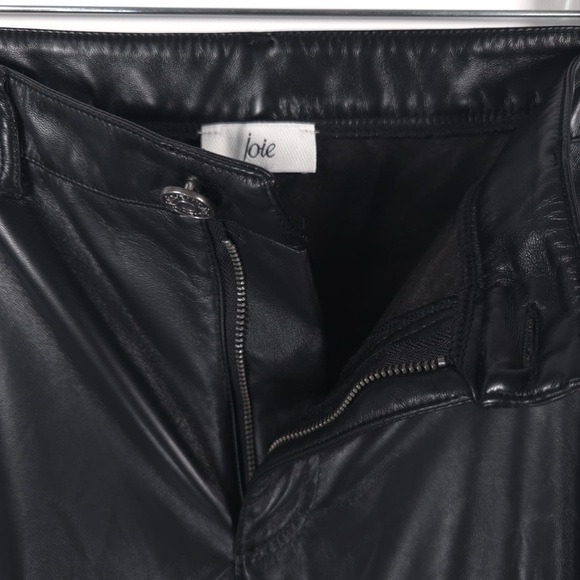 Joie LIMITED EDITION Faux Leather Pants Black JEI0000 Size 6 - Picture 14 of 16
